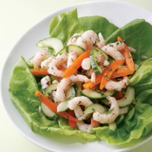 Ensalada Thai de camarón