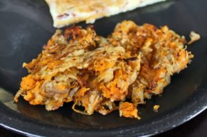 "Hash brown" de papa y chayote mantequilla