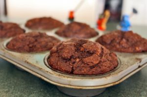 Muffins de chocolate sin harina