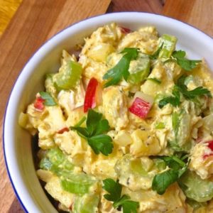 Pollo al curry con manzana