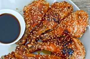 Pollo con jengibre y ajonjolí