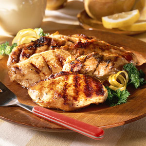 Pollo con limón a la parrilla