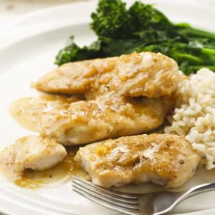 Pollo con mermelada