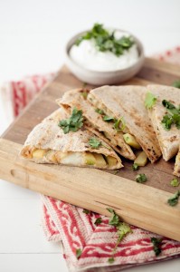 Quesadilla de zucchini con comino