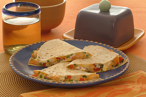 Quesadillas de camarón