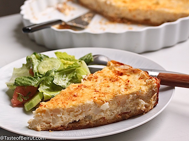 Quiche de coliflor