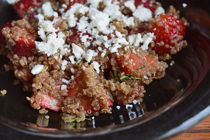 Quinoa con fresas