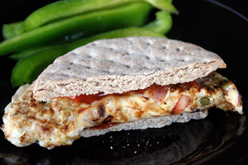 Sandwich con claras de huevo