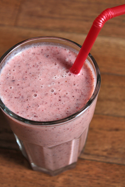 Smoothie de manzana con cranberry