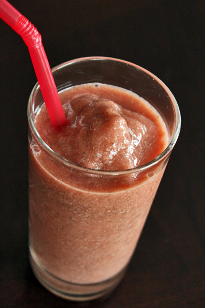 Smoothie de sandía con semillas de chia