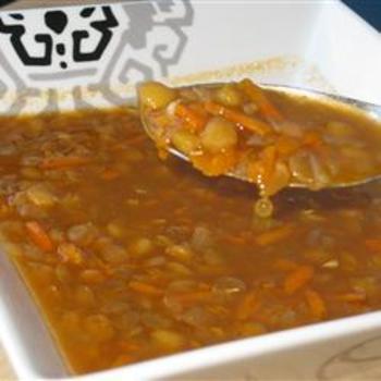 Sopa de lentejas
