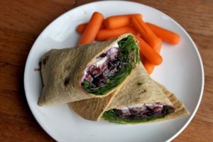 Wrap de pollo con blueberry